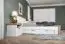 Drawer for double bed Lotofaga, Colour: White - 20 x 72 x 188 cm (H x W x L)
