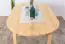 Round Dining Table Junco 231A, solid pine wood, clear finish - H75 x W75 x L120 cm