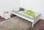 Single bed/guest bed pine solid wood white lacquered 78, incl. Slat Grate - 100 x 200 cm