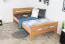 Single / guest bed ' Easy Premium Line ® ' K6, 120 x 200 cm Beech solid wood natural