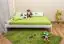 Children's bed / Youth bed A10, solid pine wood, white finish, incl. slatted frame - 120 x 200 cm 