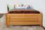 Single bed/guest bed Pine solid wood alder color 78, incl. Slat Grate - 100 x 200 cm