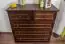  Chest of drawer pine solid wood nut coloured 013 - Dimensions 100 x 100 x 42 cm (H x W x D) 