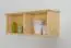 Wall shelf solid, natural pine wood Junco 334 - Dimensions 30 x 81 x 24 cm