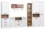 Suspended rack / Wall shelf Fafe 03, Colour: Oak Riviera / White - Measurements: 51 x 109 x 27 cm (H x W x D)