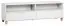 TV Base Unit Invernada 11 | White | 56 x 180 x 47 cm | Modern Design | Soft Touch Finish