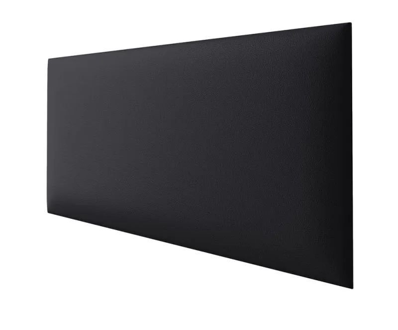 Upholstery Panels Set of 10 | Black Imitation Leather | 60 x 30 cm | Easy-Clean Surface