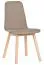 Chair Minnea 39, Colour: Beech / Beige - Measurements: 85 x 45 x 50 cm (H x W x D)