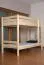 Children's Bunk Bed Solid Pine Wood Natural A16 | 90 x 200 cm | Divisible | Includes Slatted Frames and Ladder