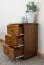 Nightstand Solid Pine Wood | Oak Color | 3 Drawers | 60 x 43 x 33 cm | Model 006