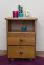 Nightstand Solid Pine | Oak Color | 2 Drawers, 1 Open Compartment | 60 x 43 x 33 cm | Premium Craftsmanship