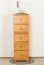 Solid Pine Wood Dresser | Alder Tones | Junco 142 | 123 x 40 x 42 cm | 5 Spacious Drawers