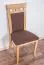 Solid Beech Wood Chair Junco 249 | Natural Finish | Upholstered Seat | 98 x 48 x 50 cm
