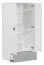 Baby Wardrobe Maipu 04 | Hinged Door Cabinet | White/Grey | 195 x 90 x 52 cm | Space-Saving Storage