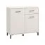 Sabas 06 Chest of Drawers | 2 Doors, 1 Drawer, 4 Compartments | Cashmere & Black | 90 x 93 x 40 cm