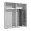 Functional Shelf for Sliding-Door Wardrobes | Graphite Gray | 159.5 x 48 x 41.5 cm | Fits 200 cm Wide Wardrobes