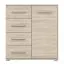 Sideboard Chest of Drawers | Oak Sonoma | Comarca 03 | 96 x 90 x 45 cm | 1 Door | 4 Drawers | Wood Look