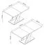 Ventio Extendable Dining Table | Color: High-Gloss White/Black | Extra-Sturdy Tabletop | 120–160 x 80 x 75 cm | High-Quality Lacquer Finish | Seats 4–6 People