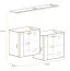 Set of 2 Wall Cabinets Balestrand 357 | Oak Wotan Finish | 110 x 130 x 30 cm | With Wall Shelf
