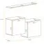 Set of 2 Wall Units Balestrand 333 | Oak Wotan/Black | 110 x 130 x 30 cm | Modern Push-To-Open Storage