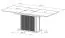 Extendable dining table | beige | 160-200 x 90 x 75 cm | ABS edges | modern slatted design | extendable up to 200 cm | for dining room