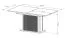 Extendable dining table | beige | 160-200 x 90 x 75 cm | ABS edges | modern slatted design | extendable up to 200 cm | for dining room
