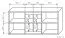 Suspended rack / Wall shelf Pasuruan 13, Colour: Wallnut / Maple - Measurements: 57 x 124 x 25 cm (H x W x D)