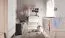Chest of Drawers with Changing Unit Hildrid 03 | Acacia / White | 185 x 98 x 64 cm | Modern Nursery Storage