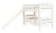 White Bunk Bed with Slide 80 x 200 cm | Solid Beech Wood | Converts to 2 Beds | Easy Premium Line K27/n