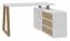 Merosina 07 Desk | Oak Artisan & White | 75 x 135 x 115 cm | Modern Storage Solution