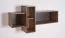 Sprimont 11 Wall Shelf, Color: Gray / Oak - Dimensions: 55 x 110 x 29 cm (H x W x D)