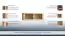 Suspended rack / Wall shelf Jussara 05, Colour: Light Brown, oak partial solid - 41 x 124 x 35 cm (h x w x d)