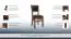 Chair "Medulin" 04, Colour: Walnut / black, partial solid - Measurements: 93 x 46 x 55 cm (H x W x D)