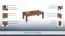 Coffee table "Postira" 22, Colour: Wallnut, partial solid wood - Measurements: 40 x 120 x 70 cm (H x W x D)