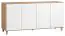 Chest of drawers Arbolita 08, Colour: Oak / White - Measurements: 78 x 160 x 47 cm (H x W x D)