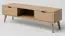 TV base cabinet solid oak natural Aurornis 56 - Measurements: 44 x 142 x 40 cm (H x W x D)