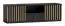 TV base cabinet Cikarang 09, Colour: Black / Oak - Measurements: 43 x 140 x 50 cm (H x W x D)