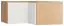 Attachment for corner wardrobe Arbolita 18, Colour: Oak / White - Measurements: 45 x 102 x 104 cm (H x W x D)
