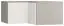 Attachment for corner wardrobe Bellaco 18, Colour: Grey / White - Measurements: 45 x 102 x 104 cm (H x W x D)