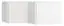 Attachment for corner wardrobe Invernada, Colour: White - Measurements: 45 x 102 x 104 cm (H x W x D)