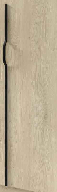 Metal handle for cabinet Edegem 05 | Color: Black
