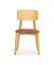 Dining Chair with Upholstered Seat | Oak Frame & Rust Portland Fabric | 47 x 50 x 80 cm | Pet-Friendly