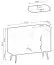 Horsham 62 Chest of Drawers | White Finish | 2 Doors & Drawers | Push-to-Open | ABS Edges | 85 x 107 x 39 cm