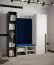 Modern Shoe Rack with Coat Rack Tödi 04 | White Matt | 40 x 84 x 42 cm | 4 Compartments & 4 Hooks