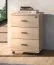 Rolling Cabinet | Color: Lindberg Oak | 3 drawers | 46 x 41 x 64 cm | for the office and home office | lockable | soft-close feature | ABS edges