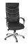 XXL Apolo 30 Ergonomic Swivel Chair | Black/Chrome | Soft-Air Upholstery | Genuine Leather | Adjustable Multi-Block Mechanism | 120 kg Capacity