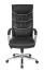 XXL Apolo 30 Ergonomic Swivel Chair | Black/Chrome | Soft-Air Upholstery | Genuine Leather | Adjustable Multi-Block Mechanism | 120 kg Capacity