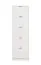 Shoe Cabinet Veliko 08 | White Finish | 5 Hinged Doors | Grey Handles | 191.5 x 58 x 18 cm | 5 Compartments