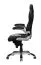 Gaming chair / desk chair Apolo 48, color: black / white / grey, with foldable and adjustable armrests