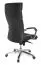 XXL Apolo 30 Ergonomic Swivel Chair | Black/Chrome | Soft-Air Upholstery | Genuine Leather | Adjustable Multi-Block Mechanism | 120 kg Capacity